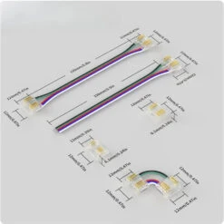 12mm 5-Pin Connectors Kit For RGBW COB LED Strip Light IP20 -Atom Led 12mm5 PinConnectorsKitforRGBWCOBLEDStripLight 1