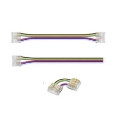 12mm 6-Pin Connectors Kit For RGB CCT COB LED Strip Light IP20