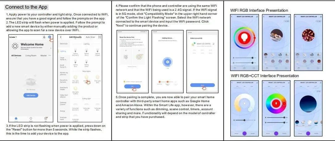RGB LED Strip Light 220V 240V 60LEDs/m IP65 Waterproof WIFI App Control Work With Google & Alexa 13 RGB LED Strip Light 220V 240V 60LEDs/m IP65 Waterproof WIFI App Control Work With Google & Alexa - Image 11