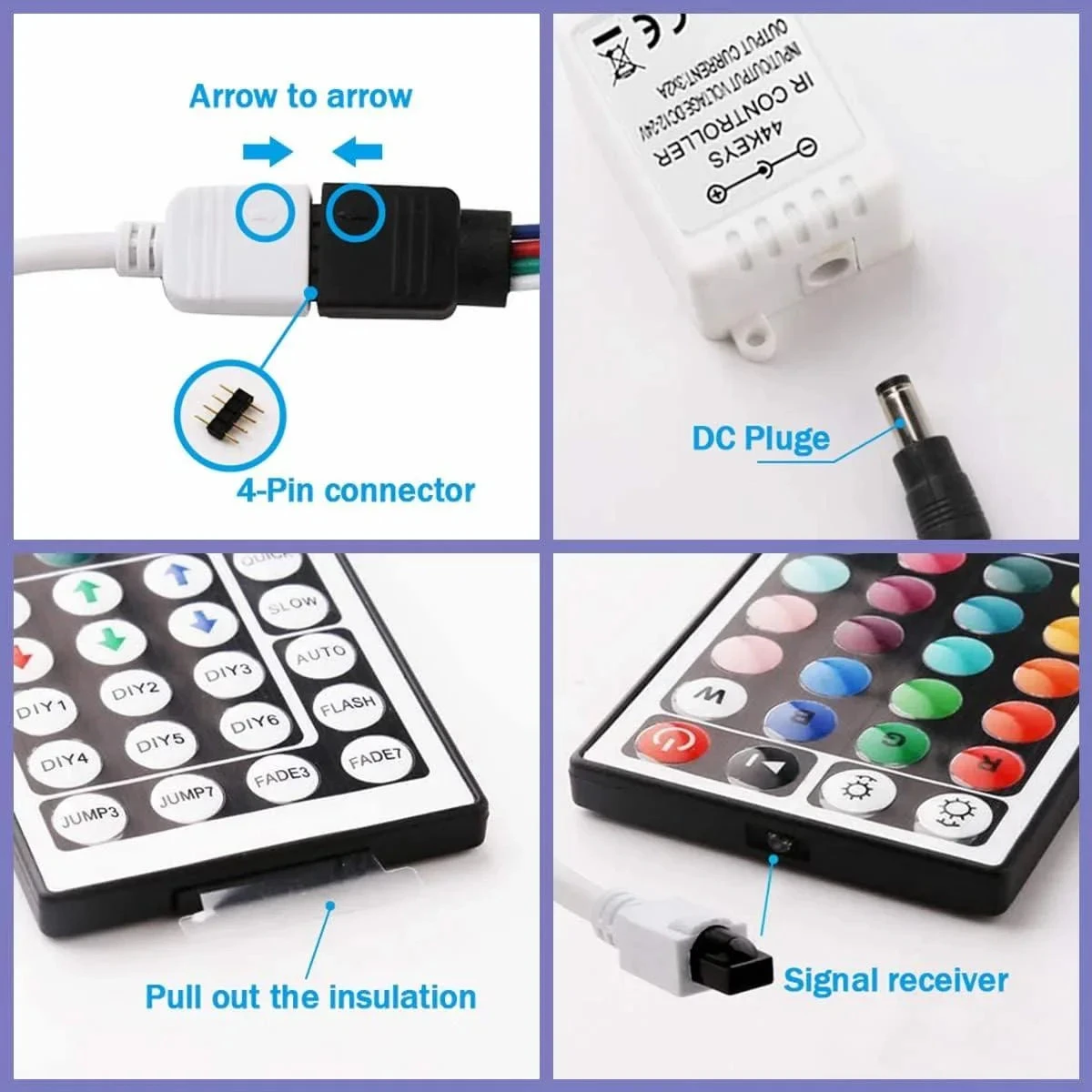 RGB LED Strip 12V IP65 Waterproof 60LED/m 5 Metre Kit 16 RGB LED Strip 12V IP65 Waterproof 60LED/m 5 Metre Kit - Image 14