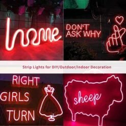 Red LED Neon Flex DC 12V IP65 Waterproof 8x16mm 120 LEDs/M 1cm Cut -Atom Led 710tYYcs80L. AC SL1500