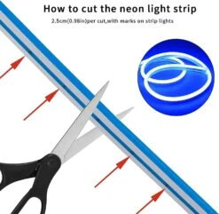 Blue LED Neon Flex DC 12V IP65 Waterproof 8x16mm 120 LEDs/M 17 Blue LED Neon Flex DC 12V IP65 Waterproof 8x16mm 120 LEDs/M -Atom Led 711ISIC9U2L. AC SL1500