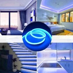 Blue LED Neon Flex DC 12V IP65 Waterproof 8x16mm 120 LEDs/M 18 Blue LED Neon Flex DC 12V IP65 Waterproof 8x16mm 120 LEDs/M -Atom Led 71CaP78SSNL. AC SL1500