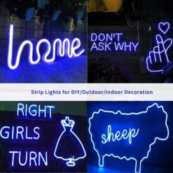 Blue LED Neon Flex DC 12V IP65 Waterproof 8x16mm 120 LEDs/M 19 Blue LED Neon Flex DC 12V IP65 Waterproof 8x16mm 120 LEDs/M -Atom Led 71kZDnUdD9L. AC SL1500