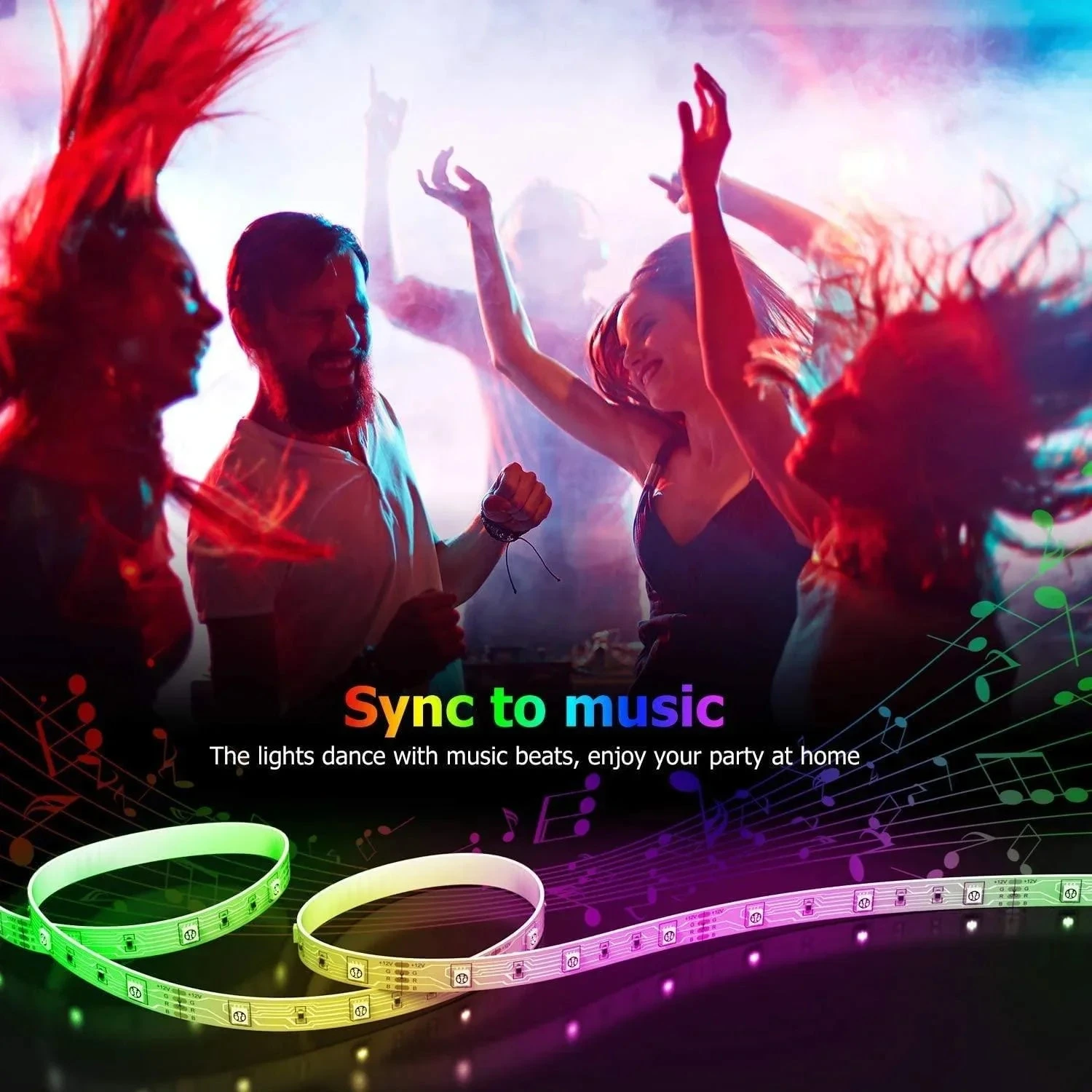 RGB LED Strip 12V WiFi Wireless Control IP65 Waterproof 300LEDs 5m Full Kit Work With Alexa And Google Home 5 RGB LED Strip 12V WiFi Wireless Control IP65 Waterproof 300LEDs 5m Full Kit Work With Alexa And Google Home - Image 3