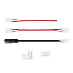10mm 2-Pin DC Connectors For Single COB LED Strip Light IP20