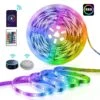 RGB LED Strip 5050 12V WiFi Control RGB LED Strip IP67 Waterproof 300LEDs 5m Full Kit Compatible With Alexa And Google Home -Atom Led 91R08WSFdWL. SL1500