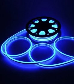 Blue Neon Flex Double Side 220V 240V 120LED/m 8x16mm IP67 WaterproofFull Kit 15 Blue Neon Flex Double Side 220V 240V 120LED/m 8x16mm IP67 WaterproofFull Kit -Atom Led ATOM LED NEON FLEX Double side 220V 1