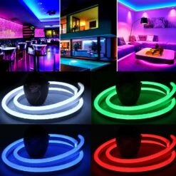 RGB LED Neon Flex 220V 240V 14x25mm Dimmable IP65 Bluetooth Controller & Remote -Atom Led ATOM LED RGB NEON FLEX 220V 10 x 18 RGB neon flex 6f0f97e8 6d6c 4655 97c1 0cb983812158
