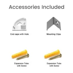 LED Strip Aluminium Corner Profile Milky Cover Cabinet LED Corner Profile 16x16mm -Atom Led ATOMLEDStripAluminiumCornerProfileMilkyCoverCabinetLEDCornerProfile2