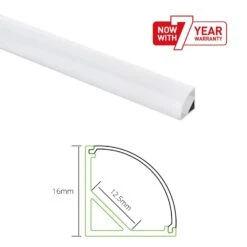 LED Strip Aluminium Corner Profile Milky Cover Cabinet LED Corner Profile 16x16mm -Atom Led ATOMLEDStripAluminiumCornerProfileMilkyCoverCabinetLEDCornerProfile3