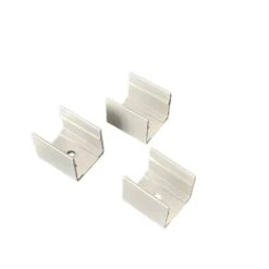 LED Neon Flex Clips 16x16mm Flat Shape Aluminium Mounting Clip