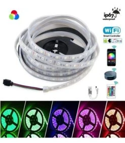 RGB LED Strip 5050 12V WiFi Control RGB LED Strip IP67 Waterproof 300LEDs 5m Full Kit Compatible With Alexa And Google Home 17 RGB LED Strip 5050 12V WiFi Control RGB LED Strip IP67 Waterproof 300LEDs 5m Full Kit Compatible With Alexa And Google Home -Atom Led Atom led strip light rgb smd5050 ip67 alexa google wifi controller kit