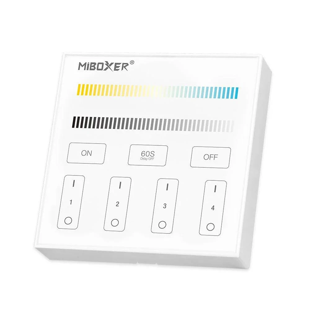 Miboxer B2 Wall Mount 4-Zone Panel Remote CCT 3 Miboxer B2 Wall Mount 4-Zone Panel Remote CCT