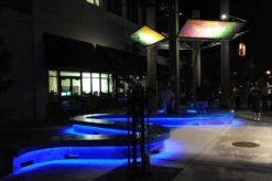 Blue LED Neon Flex 8x16mm 120LEDs/m AC 220 240V IP65 Waterproof With UK Plug -Atom Led Bench Shade Structure night lighting 2