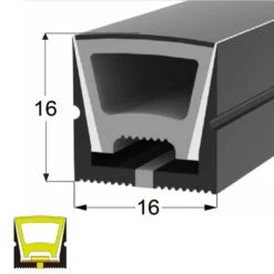 Black Silicone LED Neon Flex Tube Diffuser Body For LED Strip Light 16x16mm -Atom Led Blacksiliconeneonflexbodyforledstrip16x16mm 1 f6f09c01 2114 4808 a0e0 b875d57c08e1