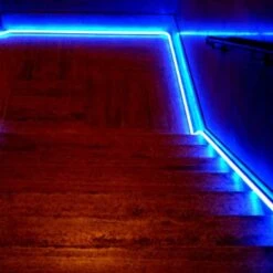 Blue LED Neon Flex 8x16mm 120LEDs/m AC 220 240V IP65 Waterproof With UK Plug -Atom Led BlueLEDNeonFlex8x16mmAC220V240V 2
