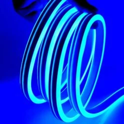 Blue Neon Flex Double Side 220V 240V 120LED/m 8x16mm IP67 WaterproofFull Kit