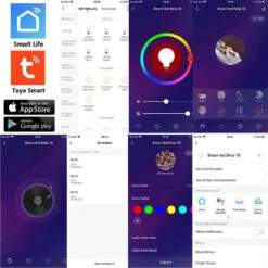 RGB Neon Flex 10x20mm 220V 240V WiFi Tuya APP LED Controller With 24key Remote -Atom Led CONHV IR24AC1 6