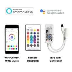 RGB LED Strip 5050 12V WiFi Control RGB LED Strip IP67 Waterproof 300LEDs 5m Full Kit Compatible With Alexa And Google Home 18 RGB LED Strip 5050 12V WiFi Control RGB LED Strip IP67 Waterproof 300LEDs 5m Full Kit Compatible With Alexa And Google Home -Atom Led Copy of Copy of Untitled Design