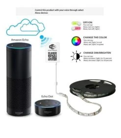 SMD5050 WiFi Wireless Control RGB LED Strip 12V IP65 Waterproof 150LED 5m Full Kit Compatible With Alexa And Google Home -Atom Led Copy of atom led strip light RGB smd5050 wifi enable alexa google ip65