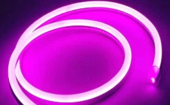 Pink LED Neon Flex 220V 240V 8x16mm 120LEDs/m IP65 Waterproof With UK Plug -Atom Led CopyofATOMLEDRGBNeonFlexWifi10x20mm12V