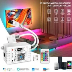 RGB LED Strip 24V 10 Metre One Length IP65 Waterproof 60LED/m With WIFI App Control To Work With Google & Alexa Kit -Atom Led H19dbe247edf14042add3e1cf60d282dec.jpg 720x720q50 5c9c2031 5a1d 4110 9421 36996052f8d8