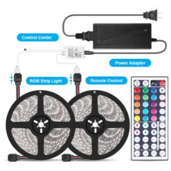 RGB LED Strip 12V 5050 12V IP20 Non Waterproof 300LED 10 Metre Kit -Atom Led H2a70821ba95b43ca9a222ec8e8c00e47Q