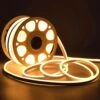 Warm White LED Neon Flex AC 220V 240V 8x16mm 120LEDs/m IP65 Waterproof With UK Plug