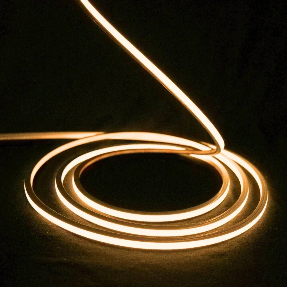 Mini Warm White Neon Flex 2700K 24V Top Bend 4.5x4.5mm IP65 Waterproof 240LEDs/m