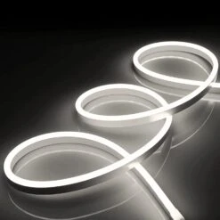 Natural White Neon Flex 4000K DC 12V IP65 Waterproof 8x16mm 120 LEDs/M -Atom Led NATURALWHITENEONFLEX8X16MM12V 1 1