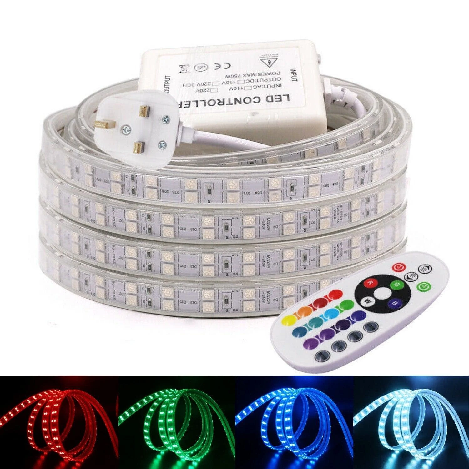 RGB LED Strip 120 LEDs/m 220V IP65 Wireless Bluetooth App Control With Remote 16 RGB LED Strip 120 LEDs/m 220V IP65 Wireless Bluetooth App Control With Remote - Image 14