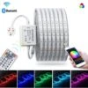 RGB LED Strip 220V 240V 60LEDs/m IP65 Wireless Bluetooth App Control With Remote -Atom Led RGBLEDStrip60led.m220vwithbluetoothcontroller 2