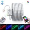 RGB LED Strip Light 220V 240V 60LEDs/m IP65 Waterproof WIFI App Control Work With Google & Alexa -Atom Led RGBLEDStrip60led.m220vwithwificontroller
