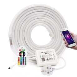 RGB Neon Flex 220V 240V 10x20mm IP65 WIFI App Control Work With Alexa And Google -Atom Led RGBNeonFlex220V240VWIFI