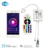 RGB Neon Flex 220V 240V 14x25mm WiFi APP LED Controller Work With Google & Alexa With 24key Remote