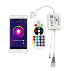 RGB Neon Flex 220V 240V 14x25mm WiFi APP LED Controller Work With Google & Alexa With 24key Remote -Atom Led RGBNeonFlex220V240Vwificontroller ecc33635 3b0c 49bc bb04 0cc2aab1bf1c