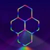 RGB Hexagrid LED Hexagon Ultrabright LED Multicolour Hex Lights - Four Hex Grid -Atom Led RGBhexagridledlights HexagonLightingRGB 3