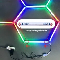 RGB Hexagrid LED Hexagon Ultrabright LED Multicolour Hex Lights - Single Hex Grid -Atom Led RGBhexagridledlights HexagonLightingRGB 6