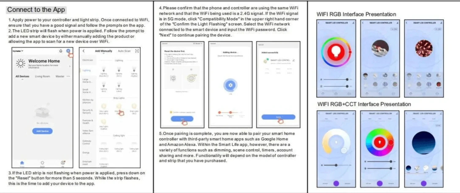 COB LED Strip 220V 240V WIFI Dimmer Controller With 23-Key RF Remote Control 1500W For Brightness Adjustment 11 COB LED Strip 220V 240V WIFI Dimmer Controller With 23-Key RF Remote Control 1500W For Brightness Adjustment - Image 9