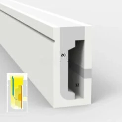 Silicone LED Neon Flex Diffuser Body For LED Strip 12x20mm