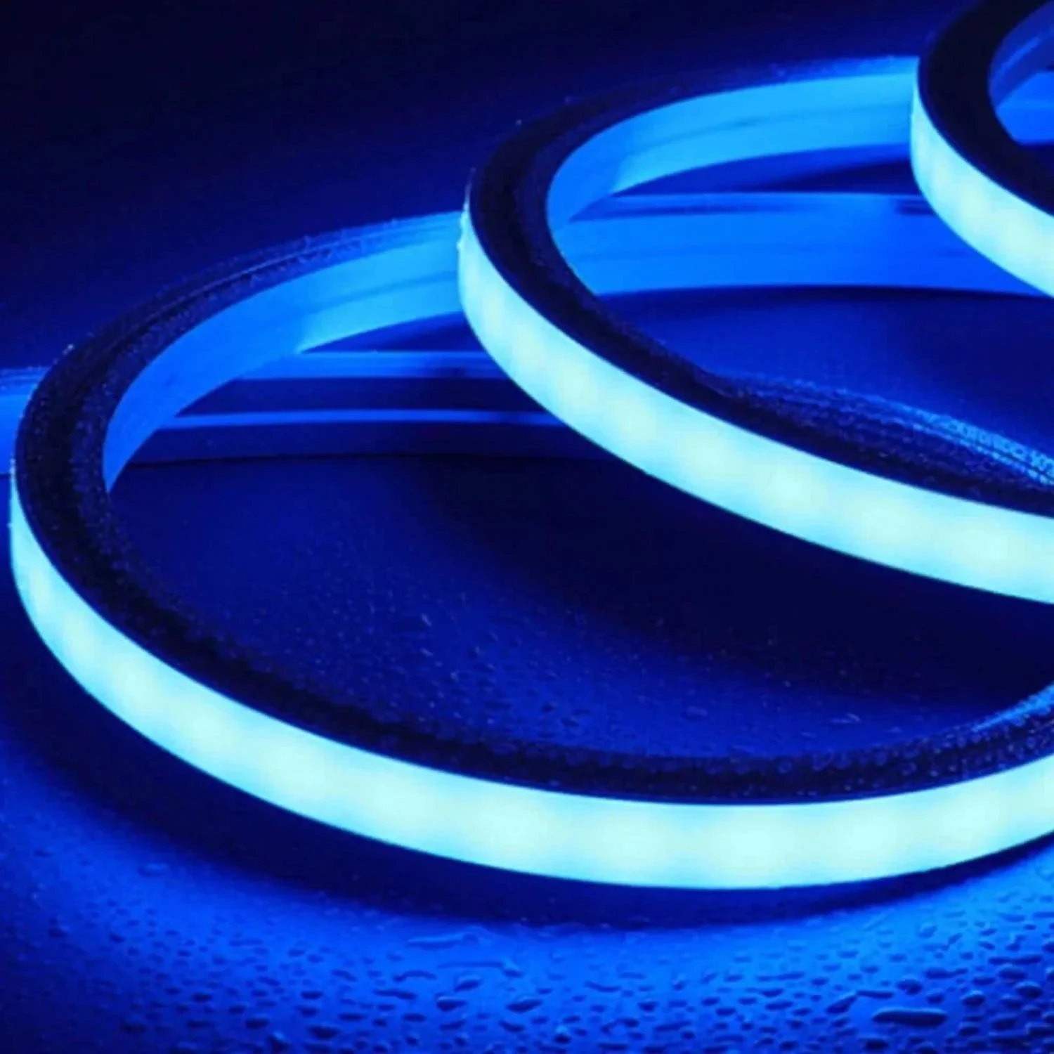 Blue LED Neon Flex 16x16mm 220V 240V Top Bending 120LEDs/m 20cm Cut IP65 Waterproof With UK Plug 3 Blue LED Neon Flex 16x16mm 220V 240V Top Bending 120LEDs/m 20cm Cut IP65 Waterproof With UK Plug