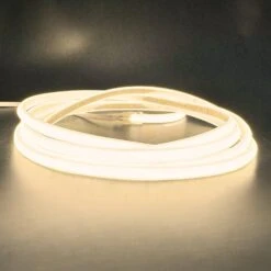 Warm White 3000K COB LED Strip 220V 240V 288 LEDs/m IP65 UK Plug -Atom Led cobledstripwarmwhite3000k220v240v