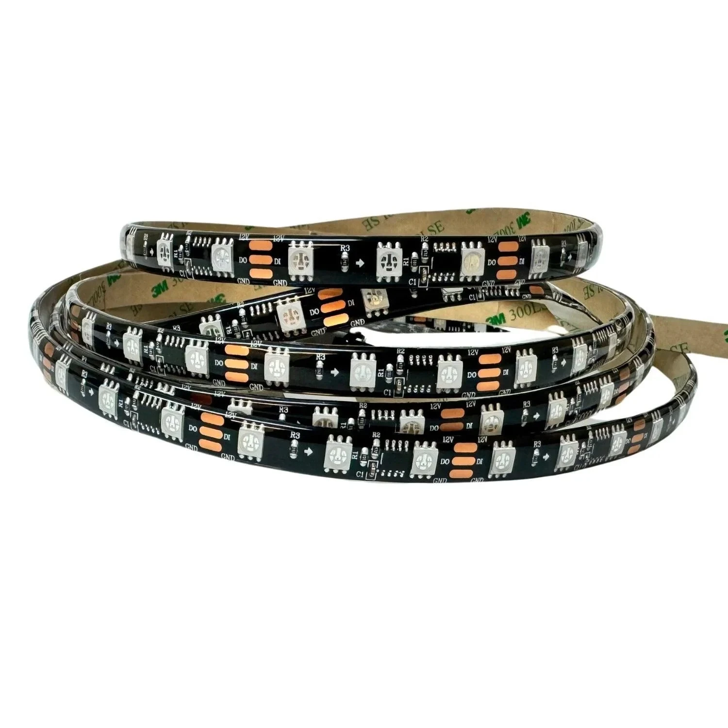 Digital Pixel RGB LED Strip 12V WS2811 Addressable 5050 60LED/m IP20 5 Metre 4 Digital Pixel RGB LED Strip 12V WS2811 Addressable 5050 60LED/m IP20 5 Metre - Image 2