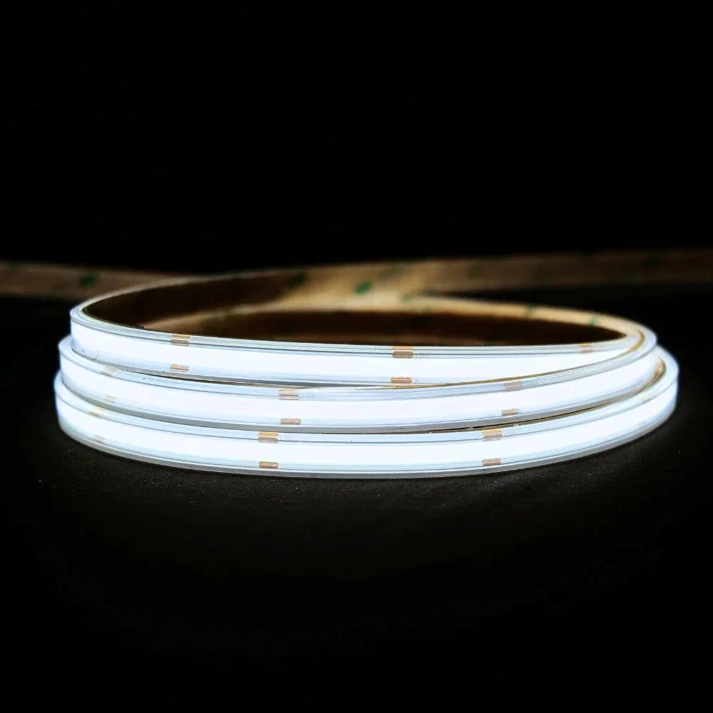 Cool White 6000K COB LED Strip 48V 480LEDs/m IP67 Waterproof 30m Run