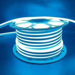 Ice Blue Neon Flex 220V 240V 8x16mm 120LEDs/m IP65 Waterproof With UK Plug -Atom Led ledneonflexiceblue220v240v 5