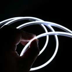 Mini Cool White Neon Flex 6000K 24V 4x10mm IP65 Waterproof 168LEDs/m -Atom Led mini cool white 6000k neon flex 4x10mm 24v 1