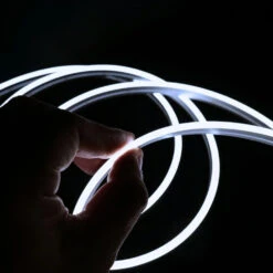 Mini Cool White Neon Flex 6000K 4x8mm IP65 Waterproof 168 LEDs/m -Atom Led minicoolwhiteneonflex6000k4x8mm24vfreecut 1