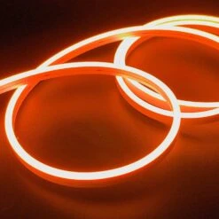 Mini Orange LED Neon Flex 12V 6x12mm 120LED/m IP65 Waterproof 1cm Cut