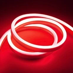 Red LED Neon Flex DC 12V IP65 Waterproof 8x16mm 120 LEDs/M 1cm Cut